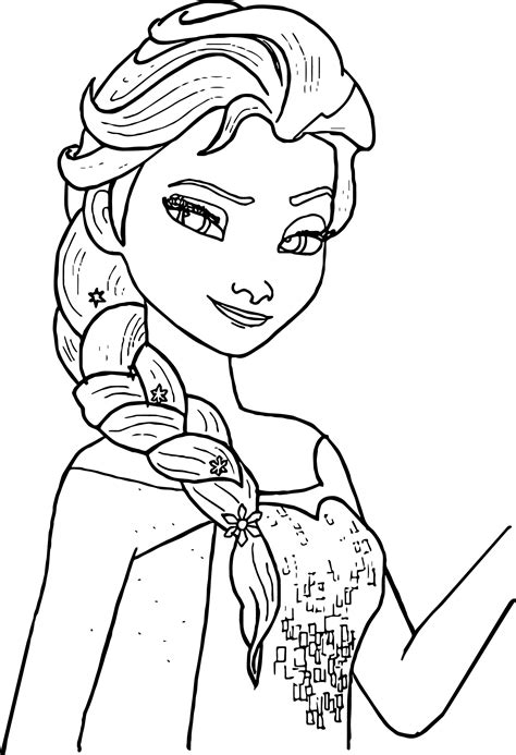 free elsa coloring pages